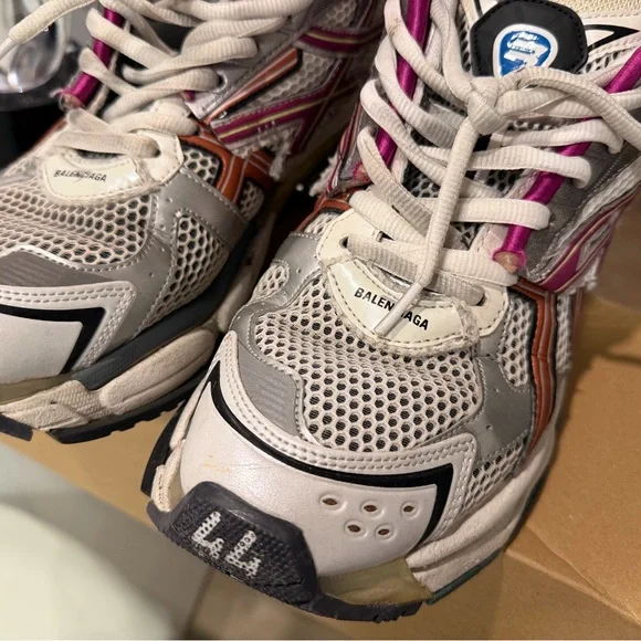 Balenciaga Pink and Orange Sneakers